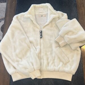 UGG Soft Cream Zip-Up Jacket